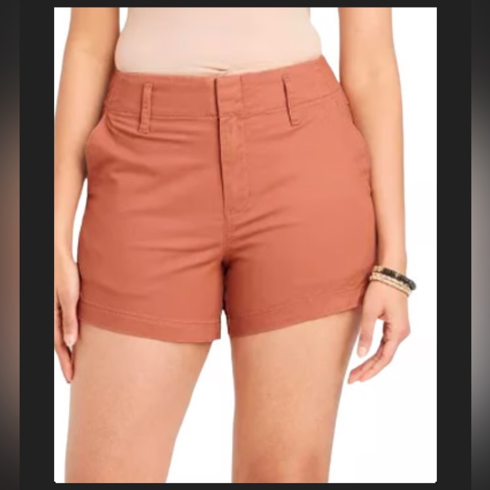 a new day Women’s Shorts size 2 stretch elastizado brown